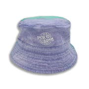 Mint to Purple Stone Washed Reversible Buck Hat