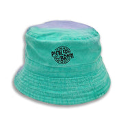 Mint to Purple Stone Washed Reversible Buck Hat