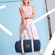 Denim Barrel Bag