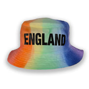 England Rainbow Bucket Hat