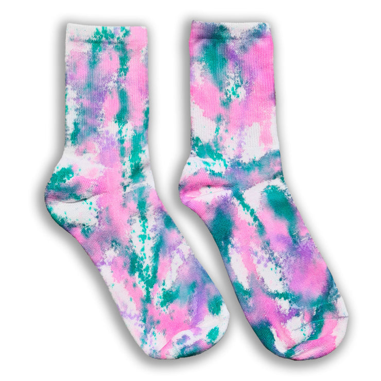 Pink Splat Socks