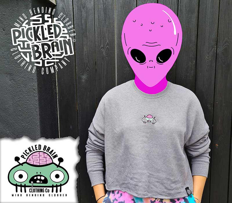 Tiny Alien Cropped Sweatshirt